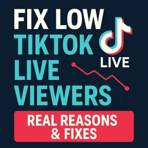 Fix low TikTok LIVE viewers with real reasons and fixes for push, timing, titles, and retention.